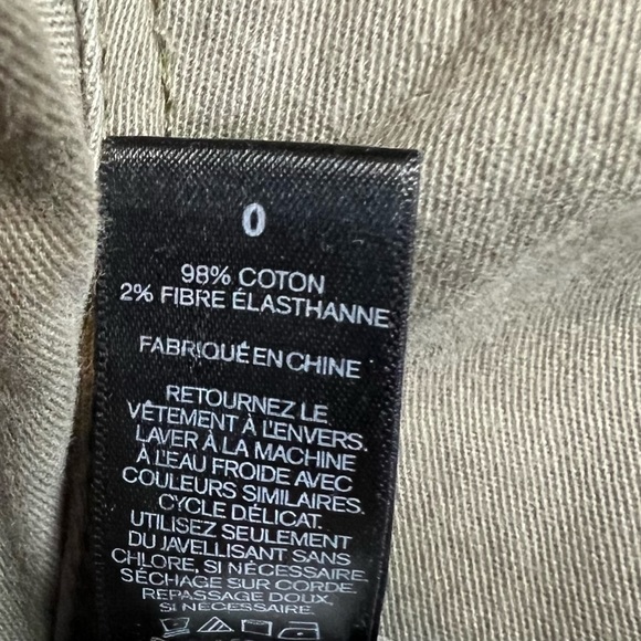 Express Womens Shorts Olive Distressed Khaki Size 2 - Picture 6 of 8